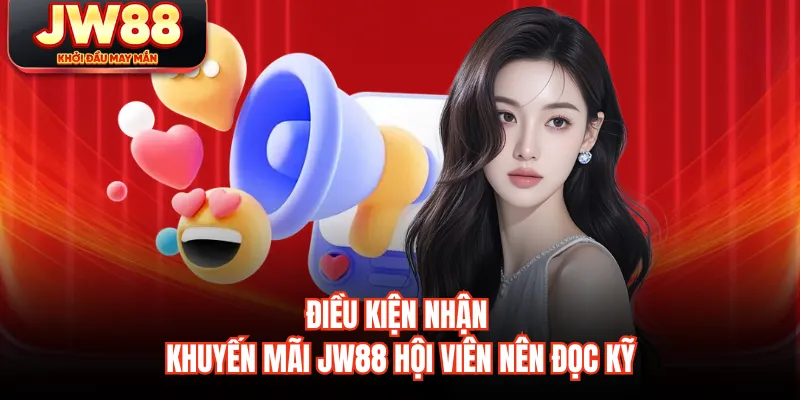 Điều kiện nhận khuyến mãi JW88 hội viên nên đọc kỹ