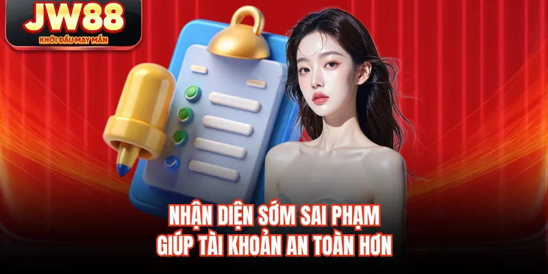 Nhận diện sớm sai phạm giúp tài khoản an toàn hơn