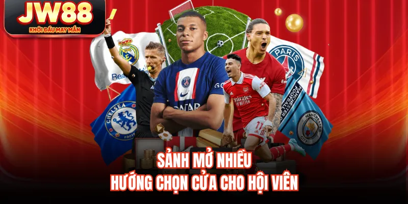 Sảnh mở nhiều hướng chọn cửa cho hội viên