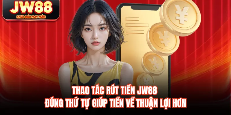Thao tác rút tiền JW88 đúng thứ tự giúp tiền về thuận lợi hơn